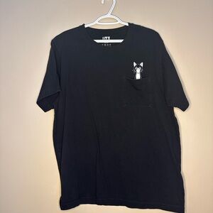 Uniqlo Black Cat Pocket Men's Shirt